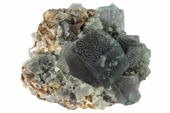 Purple/Green Fluorite Crystal Cluster - Rogerley Mine #132976
